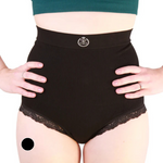 Laden Sie das Bild in den Galerie-Viewer, LIGHT  Support Ostomy Briefs - High Waist - Soft Bamboo with Lace (Non Prescription)