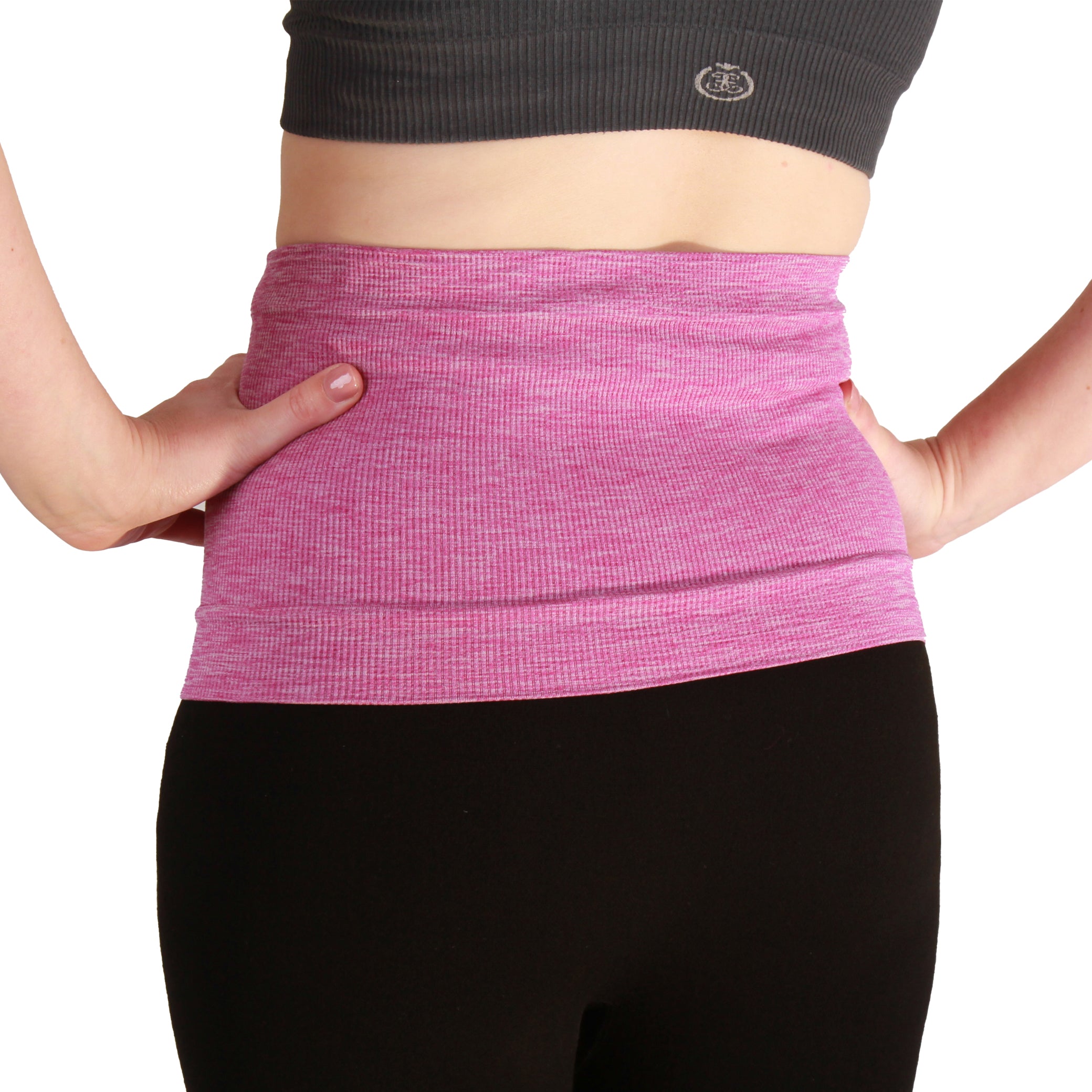 Light Support 7" Ostomy Waistband with Silicone Grip - Marl Colours