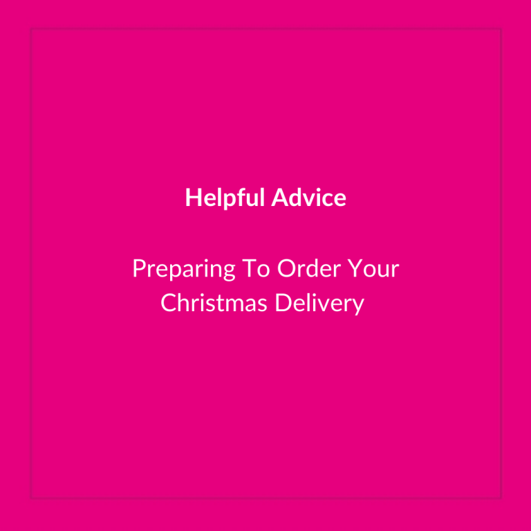 Preparing to order your Christmas Delivery