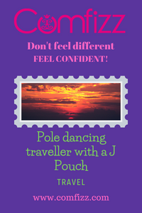Pole dancing traveller with a J Pouch