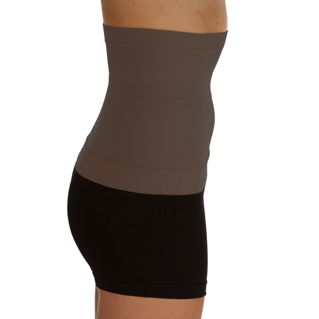 Espresso Limited Edition-LIGHT Support 7" Ostomy Waistband with Silicone Grip (non Prescription)