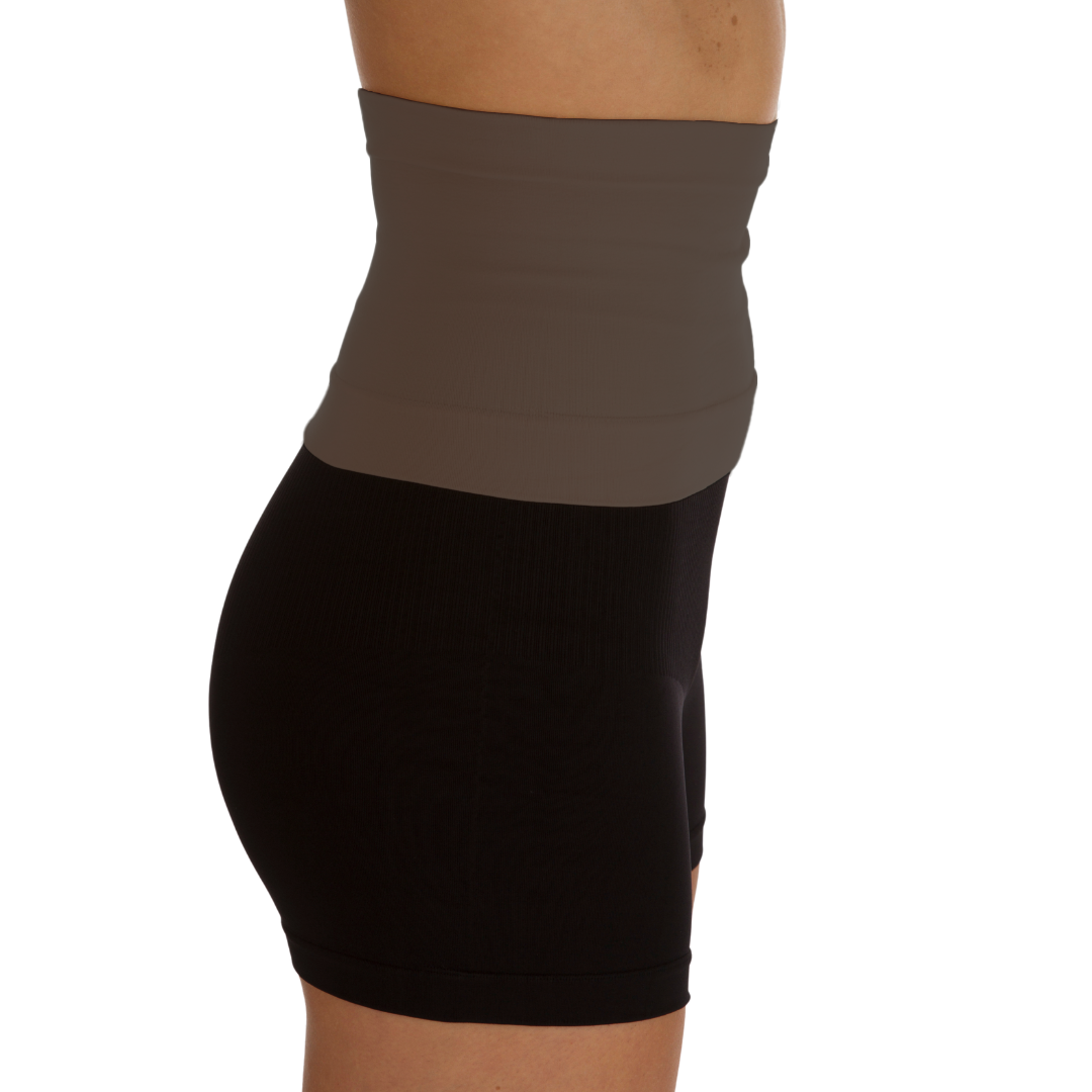 Espresso Limited Edition-LIGHT Support 7" Ostomy Waistband with Silicone Grip (non Prescription)