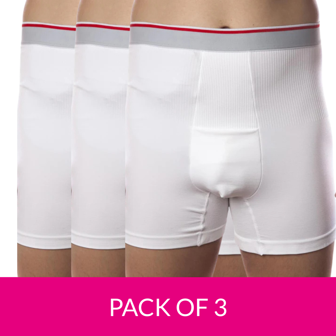 LIGHT Support Ostomy Boxers -  High Waist Mens' MULTIPACK 1